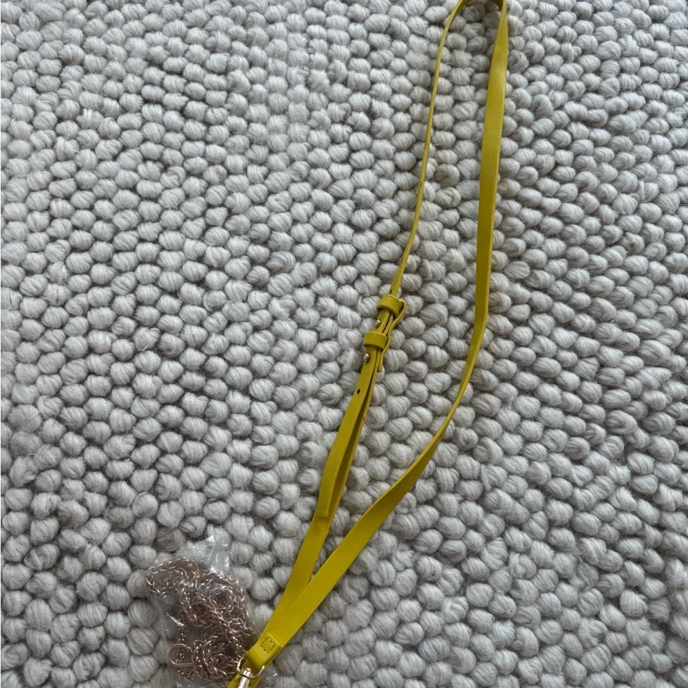 Anthropologie Yellow Woven Crossbody Bag - Picture 7 of 10